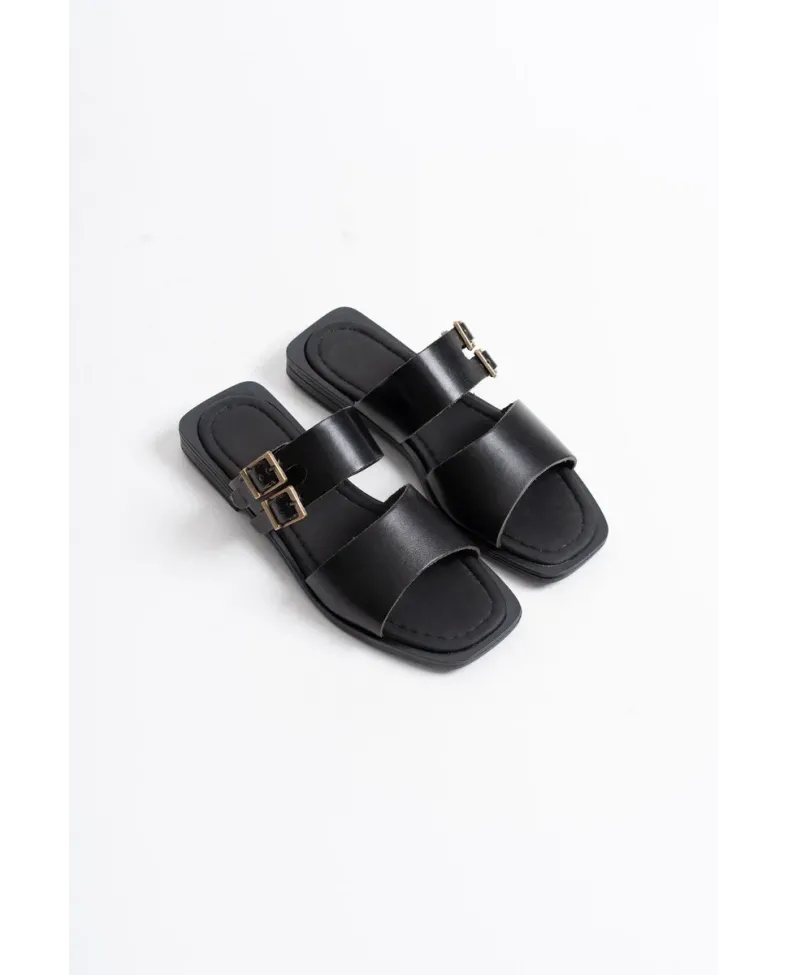 Siyah Hakiki Deri Terlik TR31MY33A