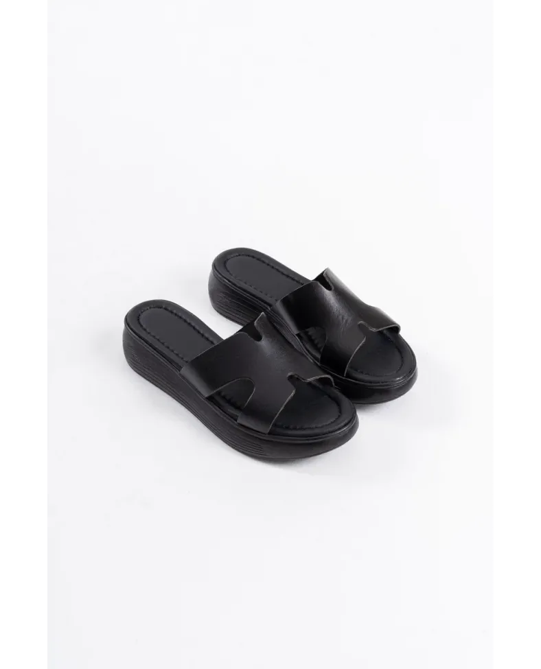 Siyah Hakiki Deri Terlik TR31MY54A