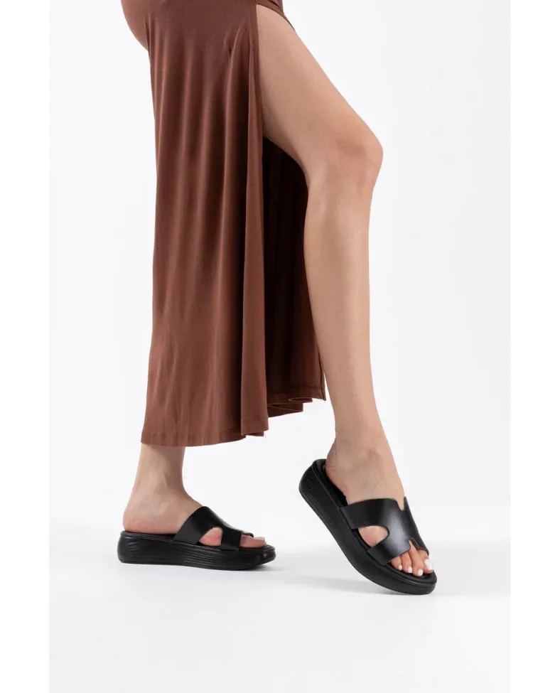 Siyah Hakiki Deri Terlik TR31MY54A