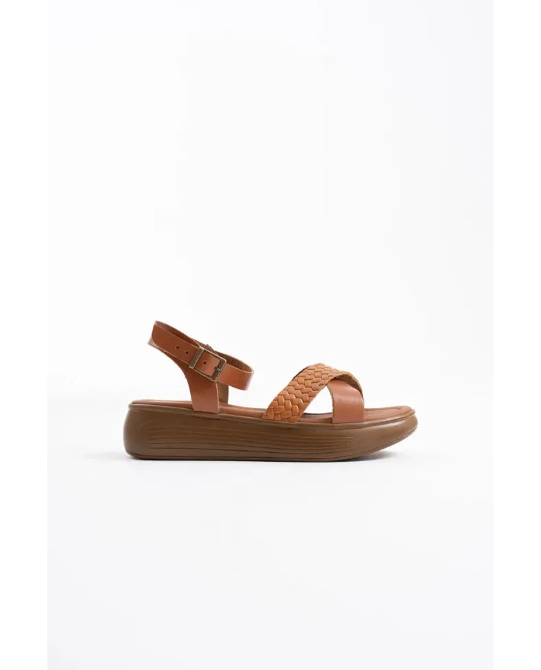 Taba Hakiki Deri Sandalet TR31MY58B