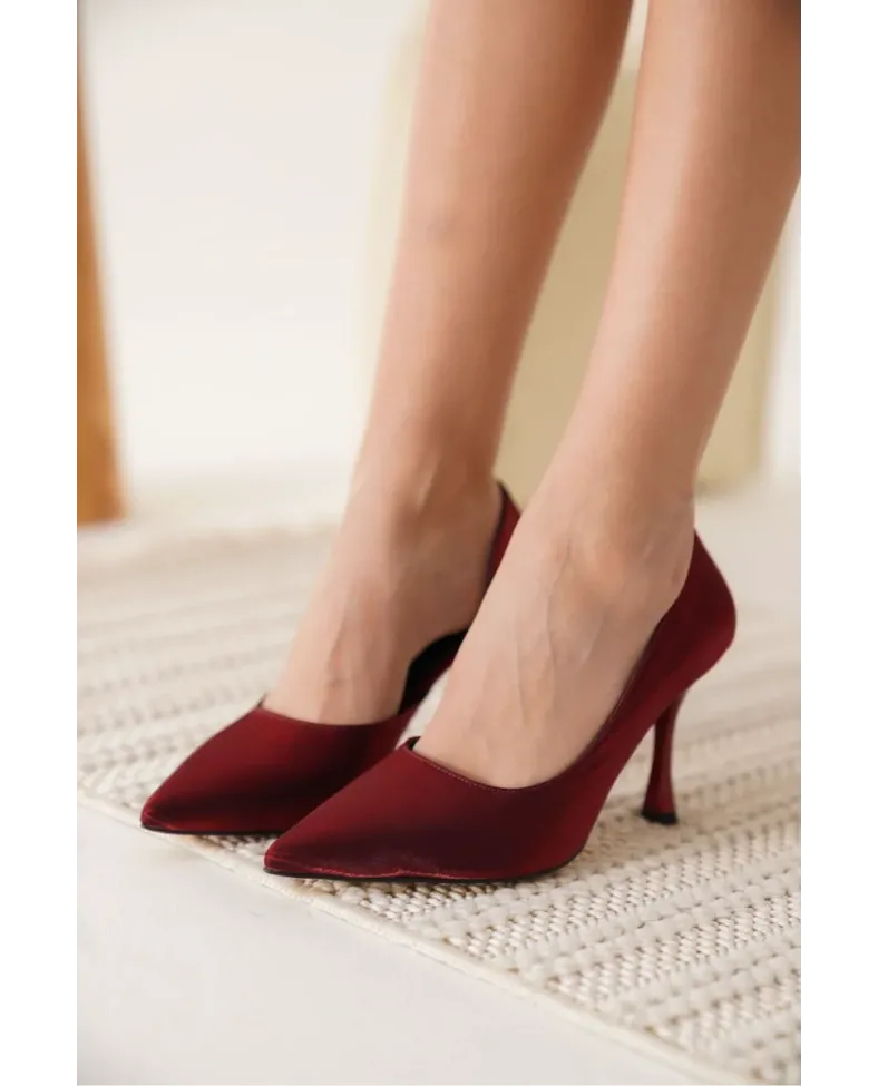 Kadın Kırmızı Topuklu Ayakkabı TR08MS45D Somersan Giyim | Kadın, Erkek ve Çocuk Moda
