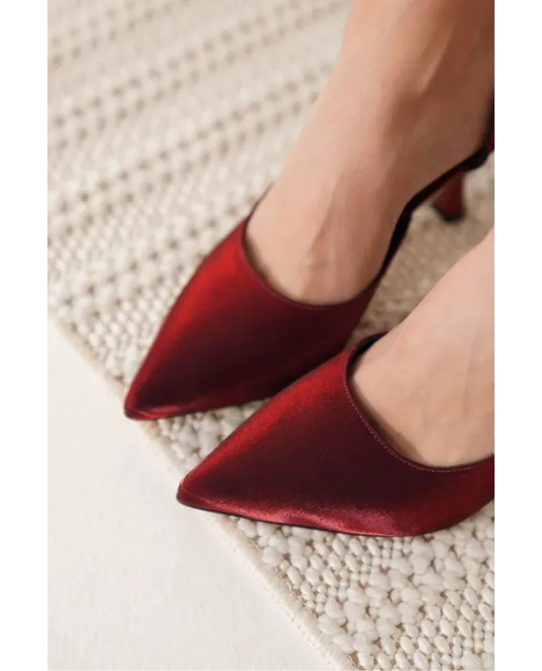 Kadın Kırmızı Topuklu Ayakkabı TR08MS45D Somersan Giyim | Kadın, Erkek ve Çocuk Moda