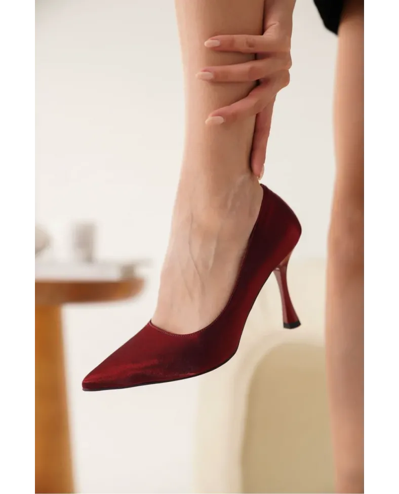 Kadın Kırmızı Topuklu Ayakkabı TR08MS45D Somersan Giyim | Kadın, Erkek ve Çocuk Moda