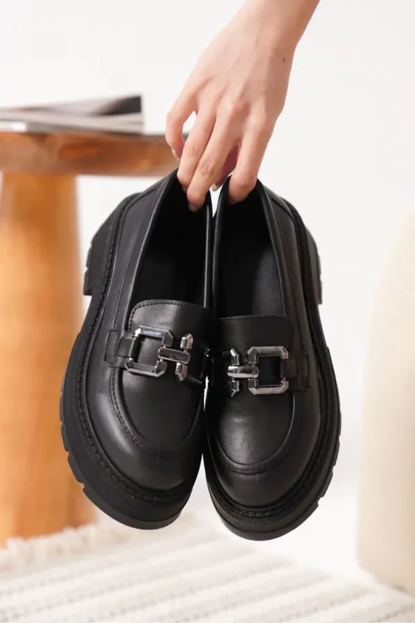Cilt Siyah Kadın Loafer TR17MS01D