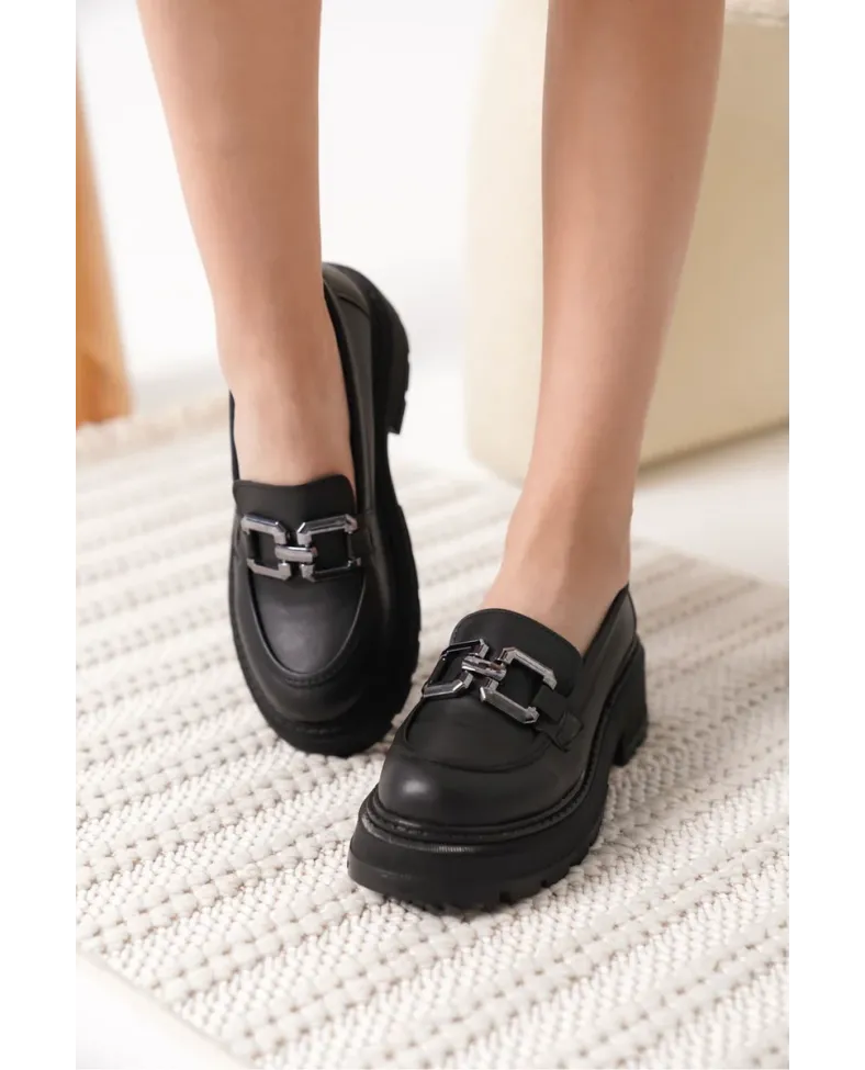 Cilt Siyah Kadın Loafer TR17MS01D