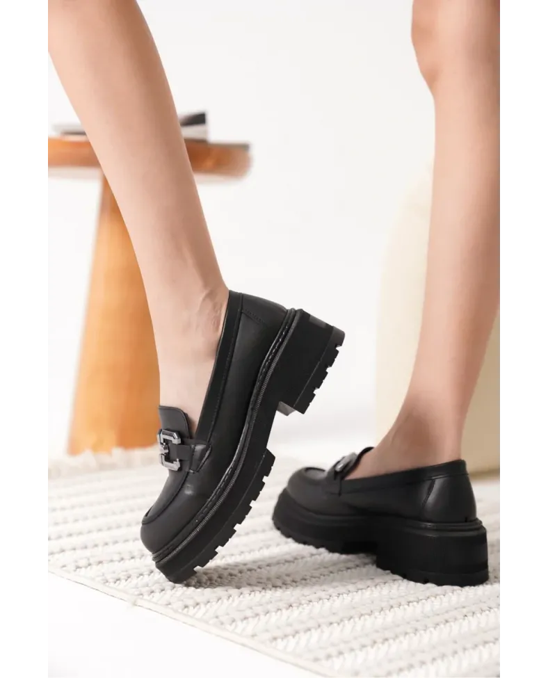 Cilt Siyah Kadın Loafer TR17MS01D