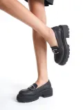 Cilt Siyah Kadın Loafer TR17MS01D