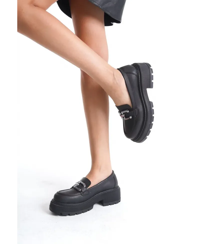 Cilt Siyah Kadın Loafer TR17MS01D