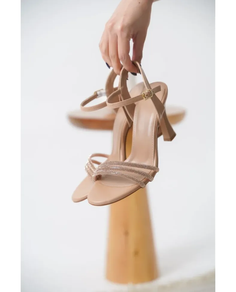 Kadın Nude Taşlı Sandalet TR20MY09D