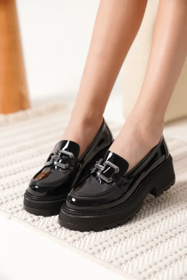 Rugan Siyah Kadın Loafer TR17MS01B