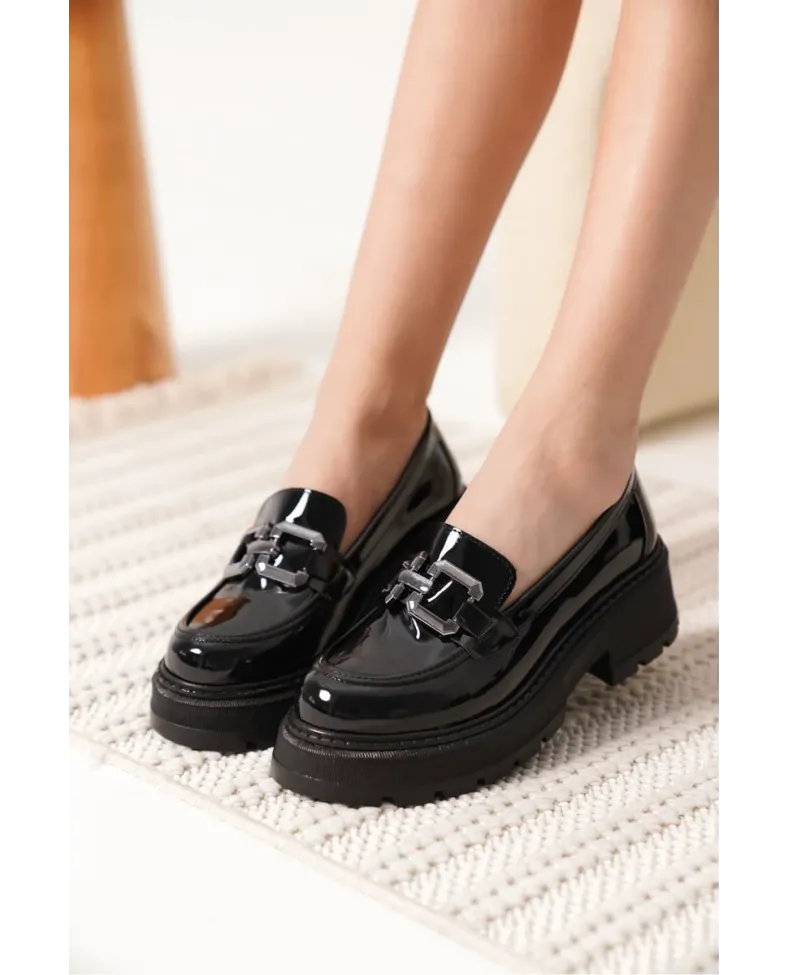 Rugan Siyah Kadın Loafer TR17MS01B