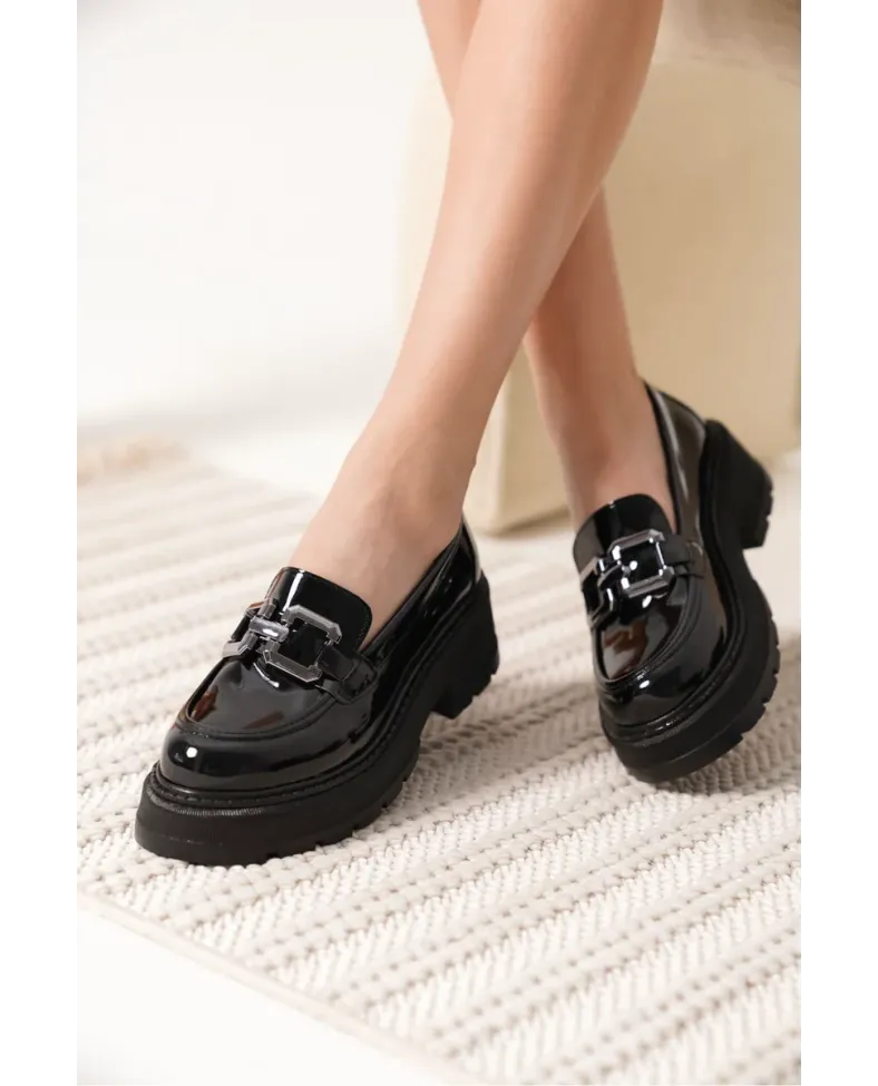 Rugan Siyah Kadın Loafer TR17MS01B