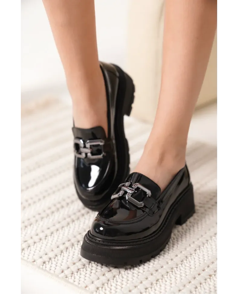 Rugan Siyah Kadın Loafer TR17MS01B