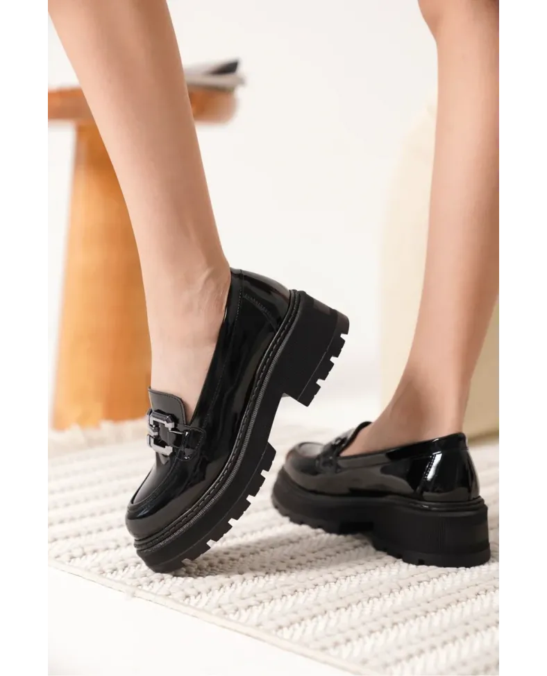 Rugan Siyah Kadın Loafer TR17MS01B