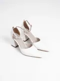 Beyaz Cilt Kadın Topuklu Ayakkabı TR08MS11E
