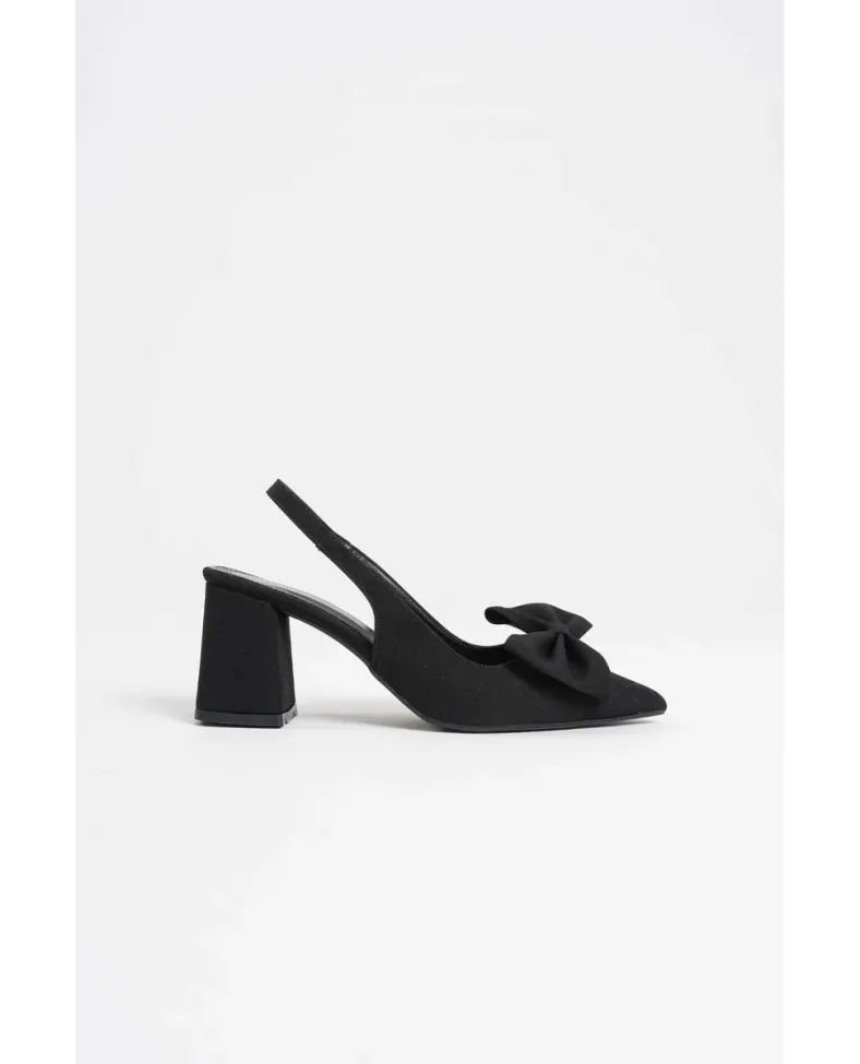 Siyah Kadın Topuklu Ayakkabı TR08MS15A