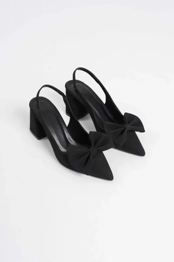 Siyah Kadın Topuklu Ayakkabı TR08MS15A