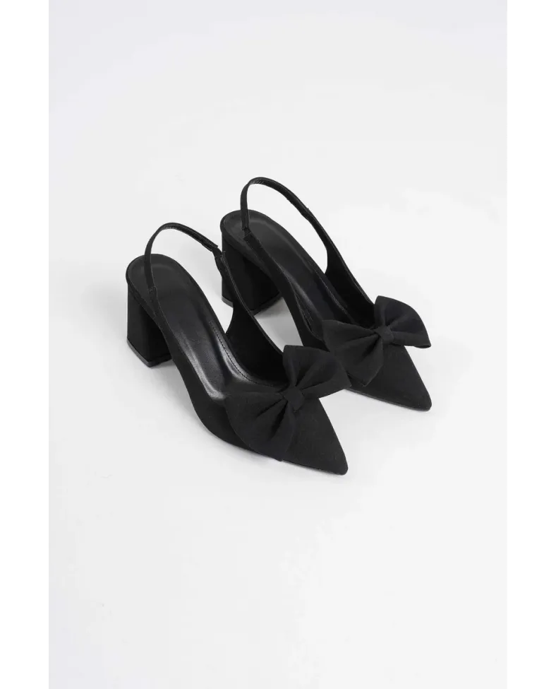 Siyah Kadın Topuklu Ayakkabı TR08MS15A