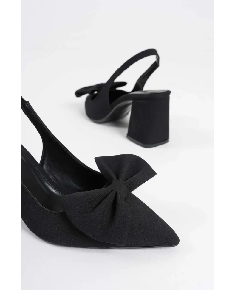 Siyah Kadın Topuklu Ayakkabı TR08MS15A