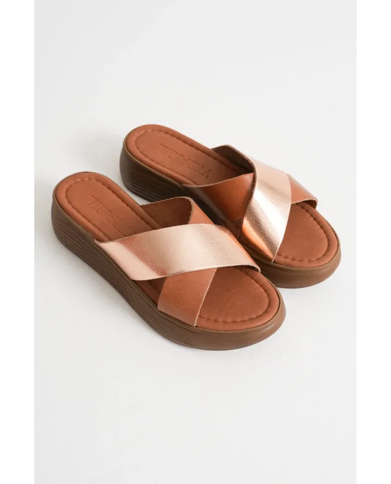 Günlük Taba Hakiki Deri Terlik TR31MY53G