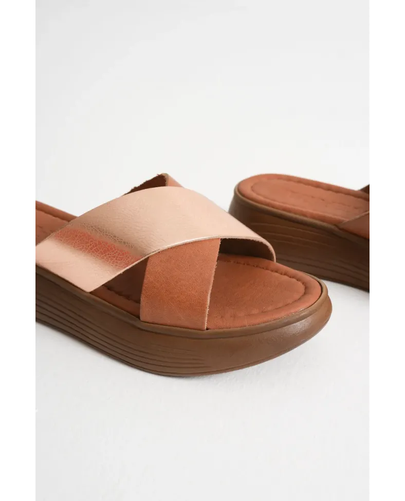 Günlük Taba Hakiki Deri Terlik TR31MY53G