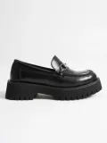 Toka Detaylı Siyah Günlük Loafer Ayakkabı TR10MS04A