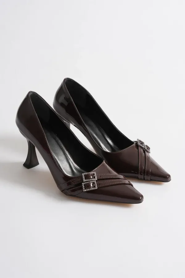 Kadın Acı Kahve Rugan Ayakkabı TR08MS25P