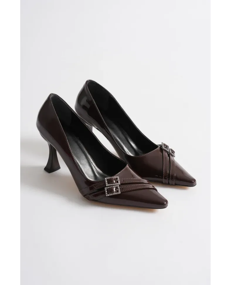 Kadın Acı Kahve Rugan Ayakkabı TR08MS25P