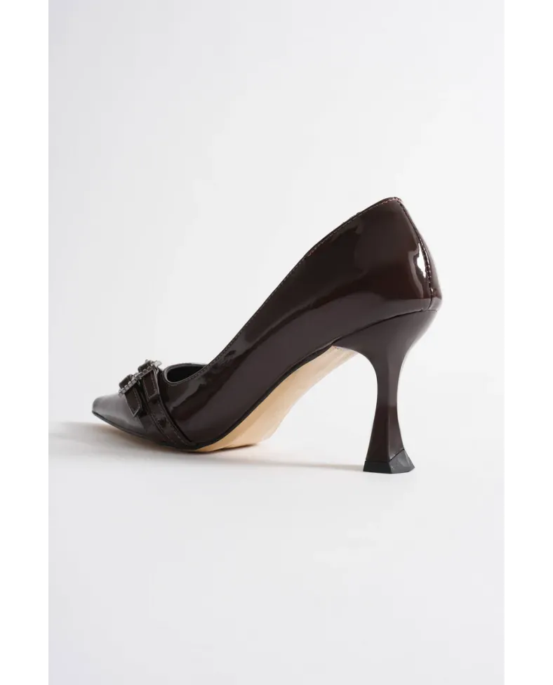 Kadın Acı Kahve Rugan Ayakkabı TR08MS25P