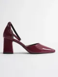Bordo Rugan Kadın Topuklu Ayakkabı TR08MS11H