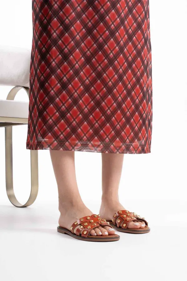 Kiremit Hakiki Deri Terlik TR31MY68G