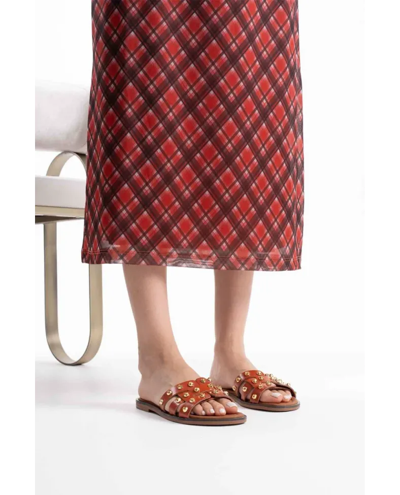 Kiremit Hakiki Deri Terlik TR31MY68G