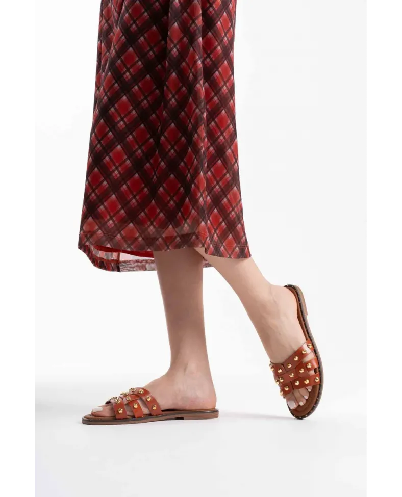 Kiremit Hakiki Deri Terlik TR31MY68G