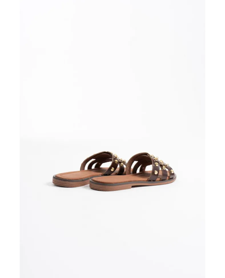 Acı Kahve Hakiki Deri Terlik TR31MY68F