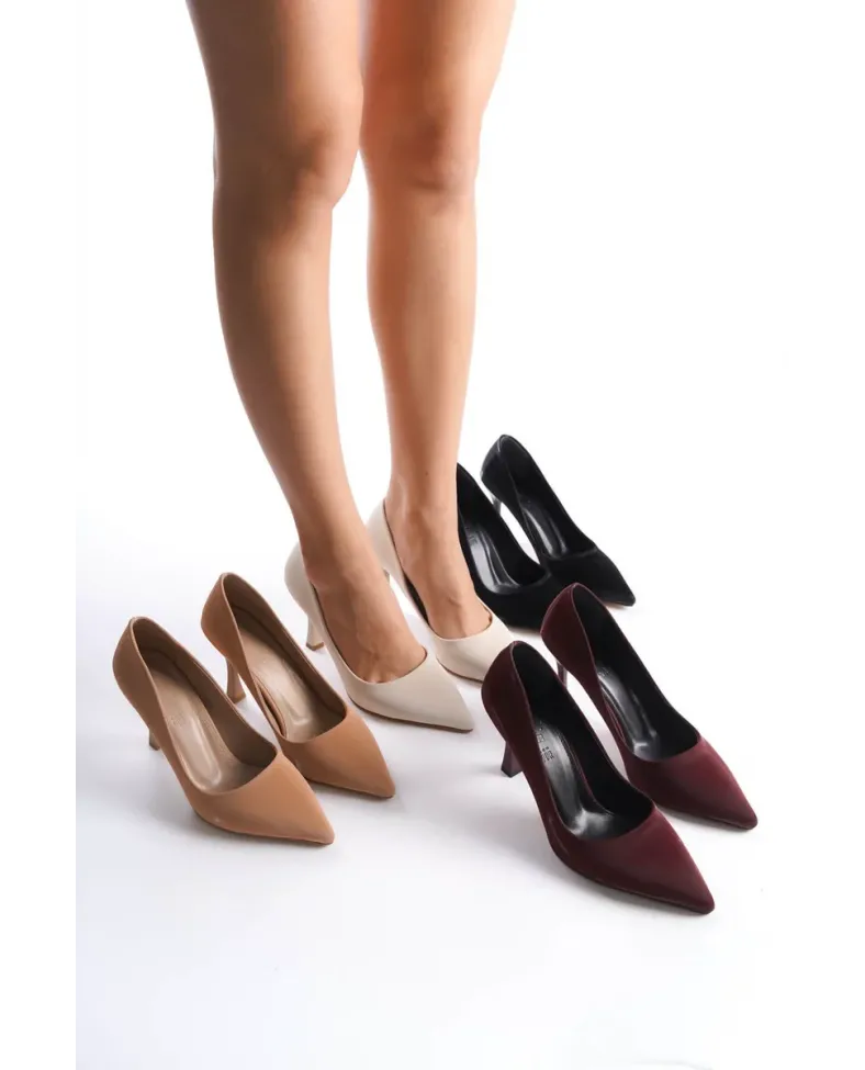 Kadın Bej Saten Stiletto TR08MS01B