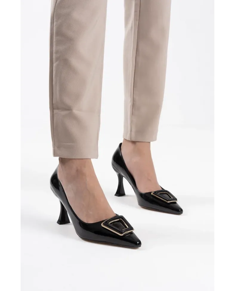 Kadın Siyah Rugan Ayakkabı TR08MS09A