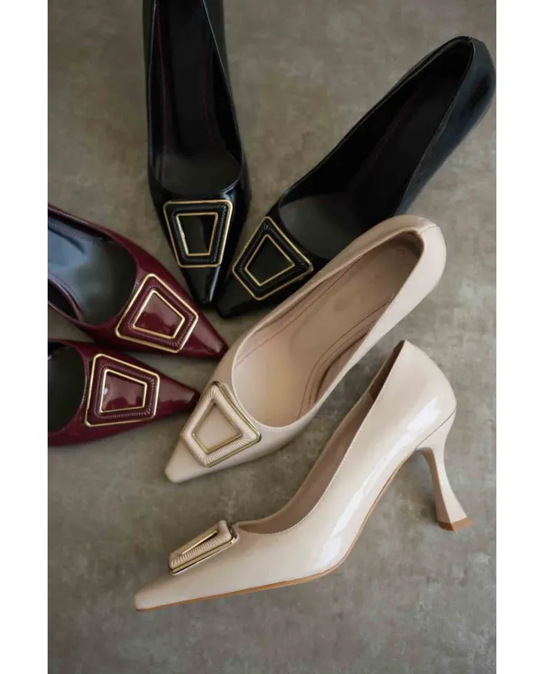 Kadın Bordo Rugan Ayakkabı TR08MS09C