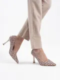 Kadın Bej Desenli Stiletto TR08MS12B