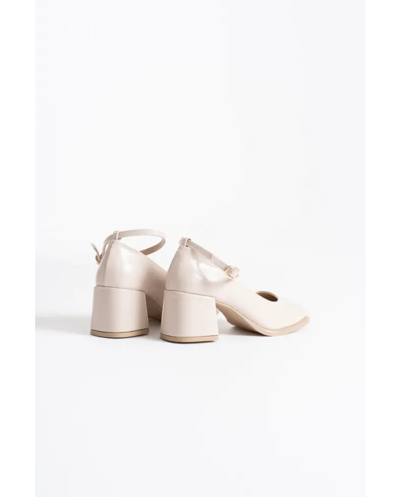 Bej Rugan Kadın Topuklu Ayakkabı TR02MS01D