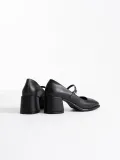 Siyah Cilt Kadın Topuklu Ayakkabı TR02MS02A