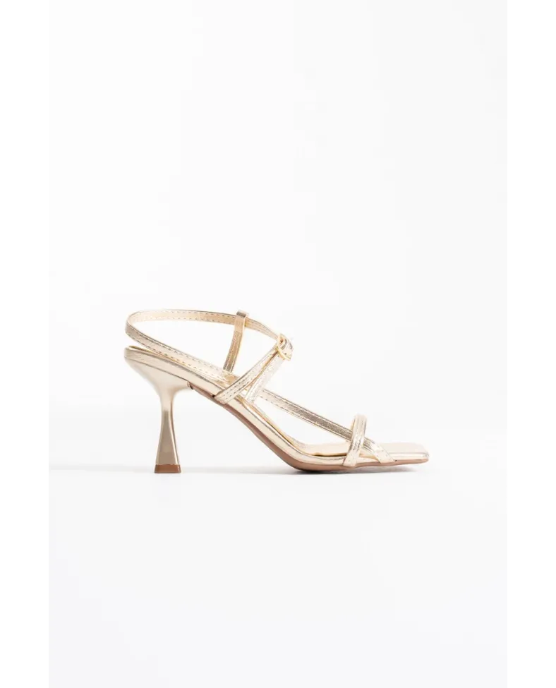 Kadın Altın Topuklu Sandalet TR02MY01C