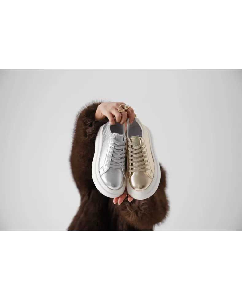 Gümüş Kadın Sneaker TR01MS05B