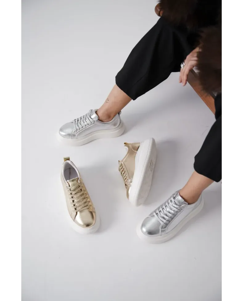 Gümüş Kadın Sneaker TR01MS05B