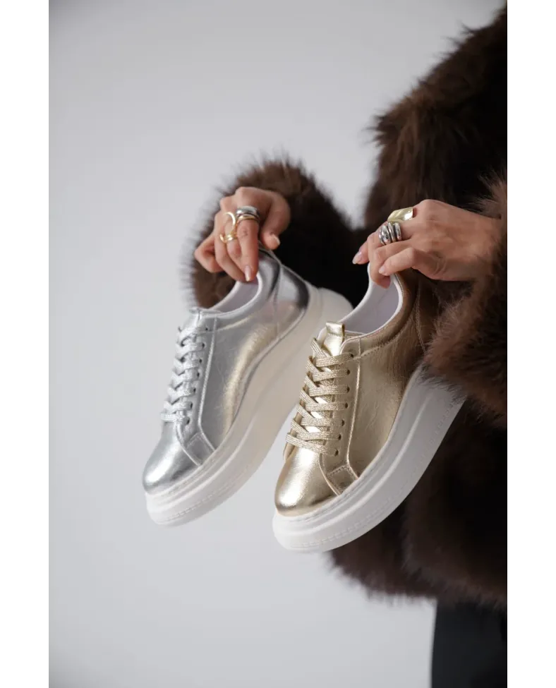 Gümüş Kadın Sneaker TR01MS05B
