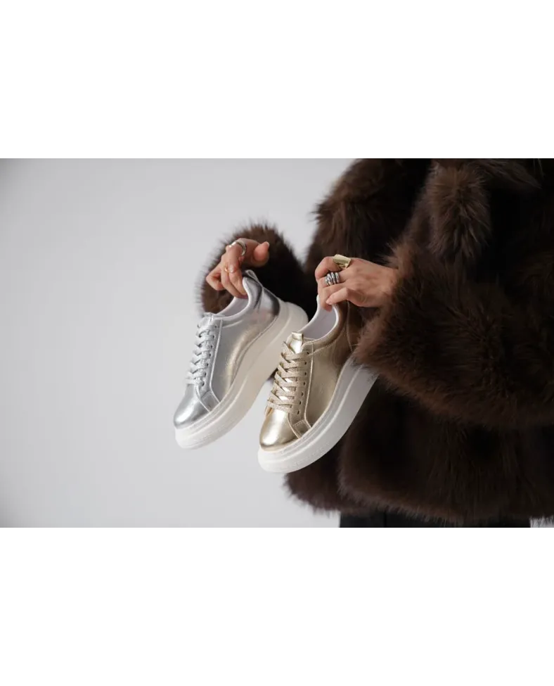 Gümüş Kadın Sneaker TR01MS05B
