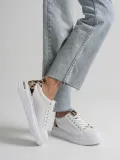 Leopar Detaylı Beyaz Kadın Spor Ayakkabı TR01MS03C