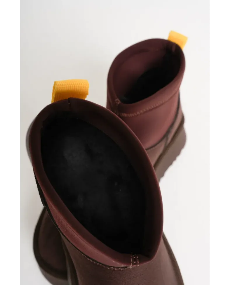 Kadın Acı Kahve Kışlık İçi Kürklü Kalın Taban Bot TR04MK04D