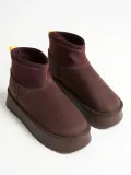 Kadın Acı Kahve Kışlık İçi Kürklü Kalın Taban Bot TR04MK04D