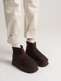 Kadın Acı Kahve Kışlık İçi Kürklü Kalın Taban Bot TR04MK04D