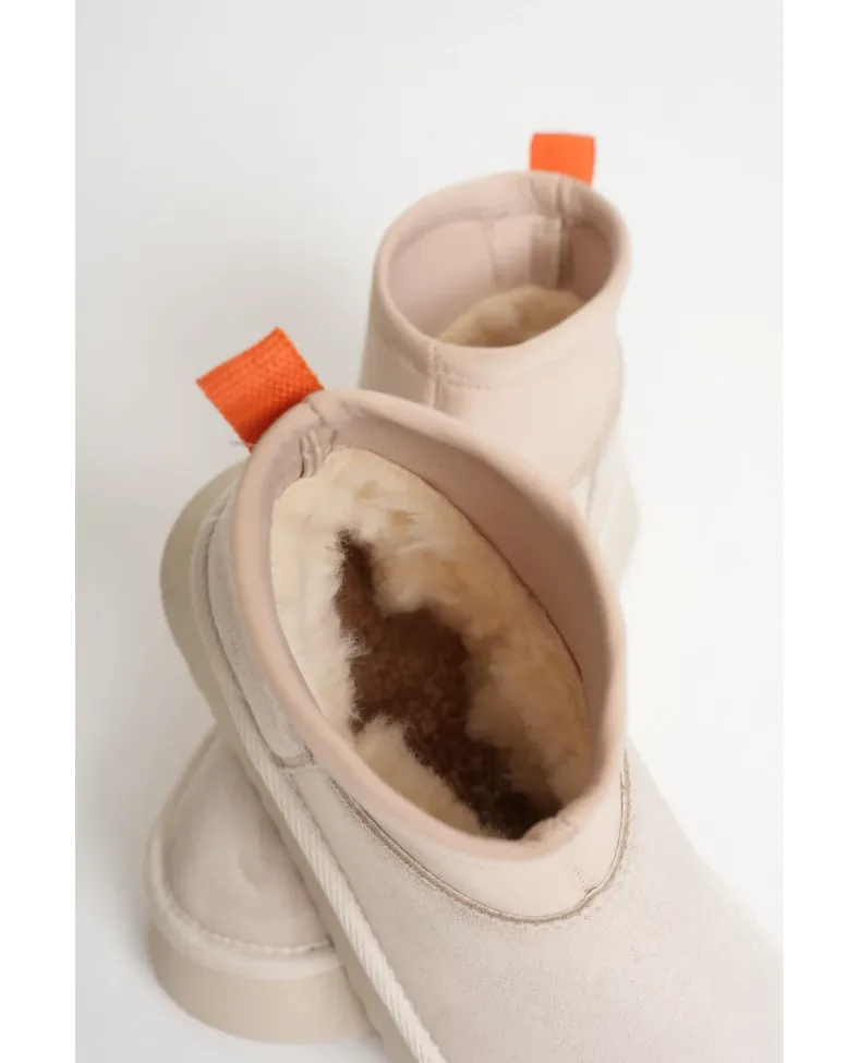 Kadın Bej Kışlık İçi Kürklü Kalın Taban Bot TR04MK04B